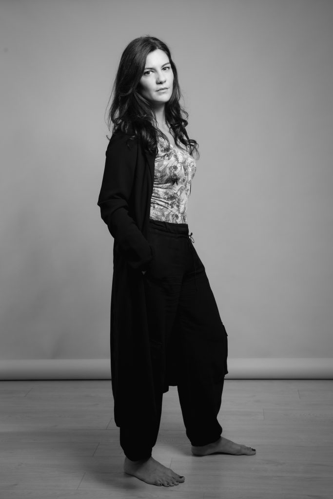 ritratto in bianco e nero di Silvia Zago